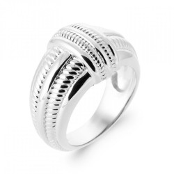 Bague Noeud Torsadé Argent...