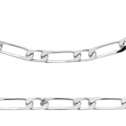 Chaîne Figaro 1-1 diamantée...