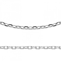 Chaîne Forçat diamantée -...