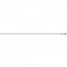 Chaîne Forçat diamantée - Argent Rhodié - Homme Femme - Largeur 2,6mm