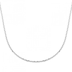 Chaîne Forçat diamantée - Argent Rhodié - Homme Femme - Largeur 2,6mm