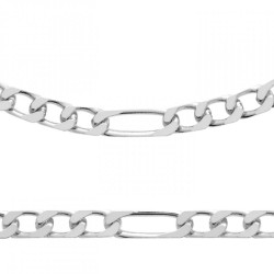 Chaîne Figaro 1-3 diamantée...