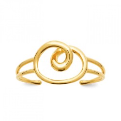 Jonc Ouvert Acier 316L PVD DORÉ 66mm