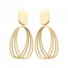 Boucles d'oreilles Pendantes Acier 316L PVD DORÉ