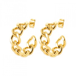 Demi-Créoles Acier 316L PVD...